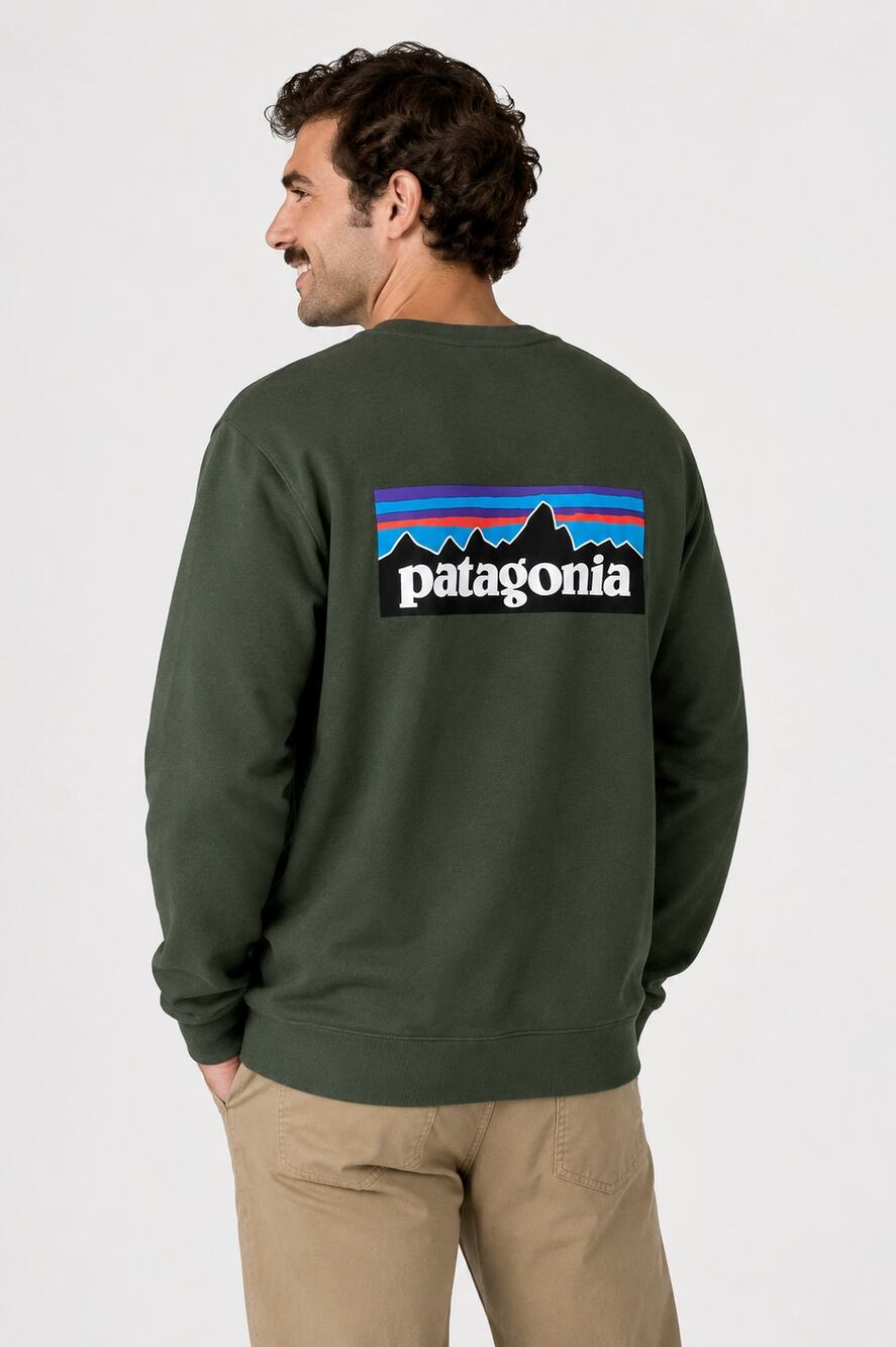 Patagonia P-6 Logo Uprisal Crew Sweatshirt Mens Size 3XL Torrey Pine Green NWT